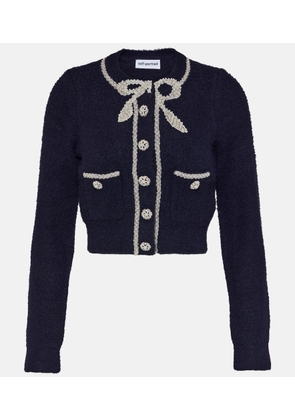 Self-Portrait Embellished cropped cardigan