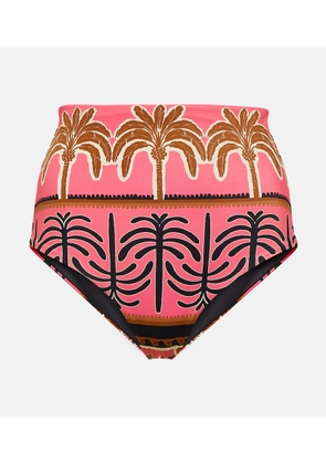 Johanna Ortiz Printed high-rise bikini bottoms