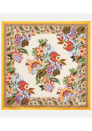 Etro Printed silk scarf