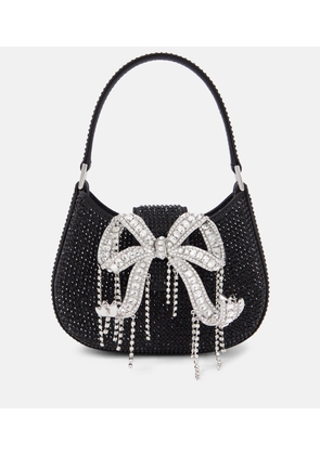 Self-Portrait The Bow crystal-embellished shoulder bag