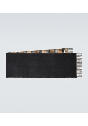 Burberry Burberry Check cashmere scarf