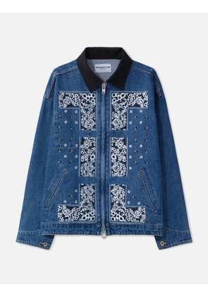 Bandana Embroidery Denim Jacket