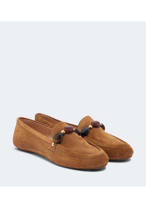Gianvito Rossi Embellished suede loafers