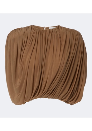 Magda Butrym Draped jersey crop top