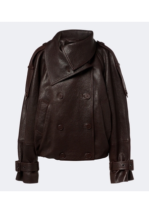 Acne Studios Cropped leather jacket