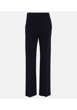 Valentino Wool-blend tweed straight pants