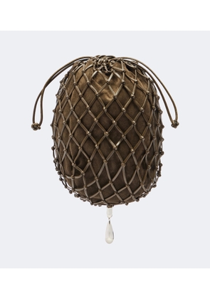 Savette Macrame Small leather pouch