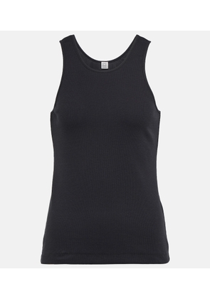 Toteme Ribbed-knit stretch-cotton tank top