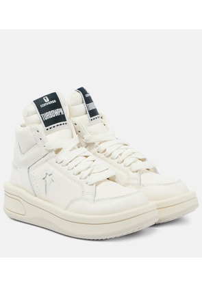 Rick Owens x Converse Turbowpn leather high-top sneakers