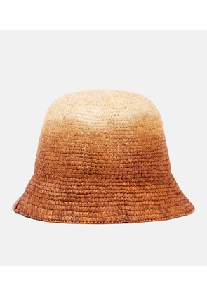 Staud Meyers ombre raffia bucket hat