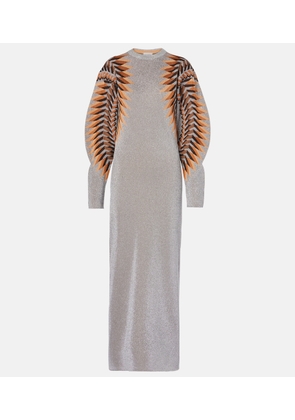 Rabanne Lame jacquard maxi dress
