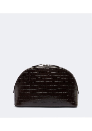 A.Emery Halloran croc-effect leather clutch