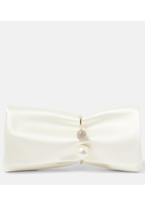 Jimmy Choo Xandra Small embellished satin clutch