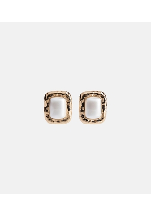 Self-Portrait Enamel earrings