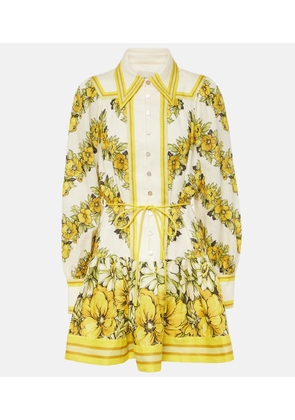 Alemais Gisela floral linen shirt dress