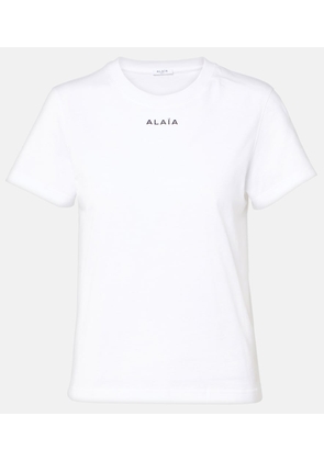 Alaia Printed cotton jersey T-shirt