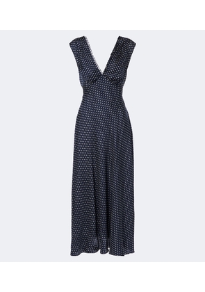 Doen Tahlia polka dot silk-blend midi dress