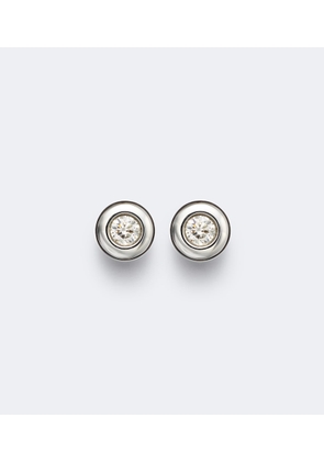 David Yurman Pave sterling silver earrings with diamonds
