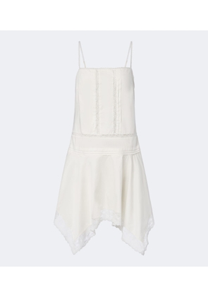 Staud Corinna embroidered cotton voile minidress
