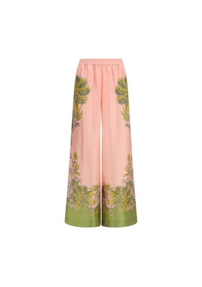 La Double J Multicolor Silk Casual Pants - L