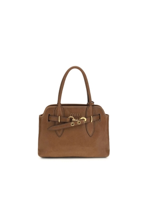Miu Miu Brown Lamb Ovis Aries Aries Handbag