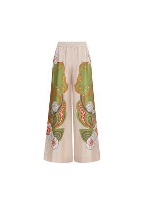 La Double J Multicolor Silk Casual Pants - L