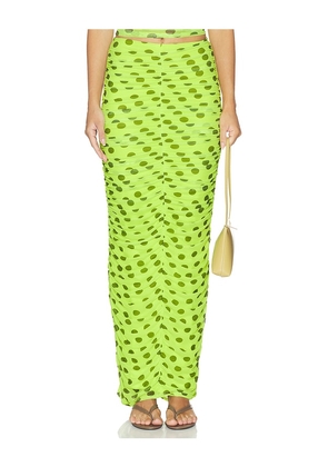AFRM Josie Skirt in Green. Size S. Also in XXS, XS, M, L, XL, 1X.