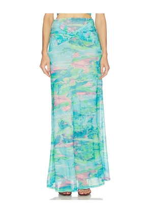 AFRM Amirah Skirt in Teal. Size S. Also in XXS, XS, M, L, XL, 1X.