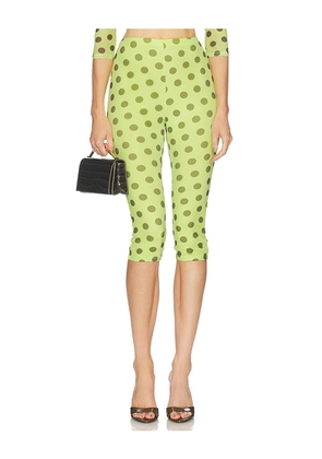 AFRM Gianna Capri Pant in Green. Size S. Also in XXS, XS, M, L, XL, XXL.