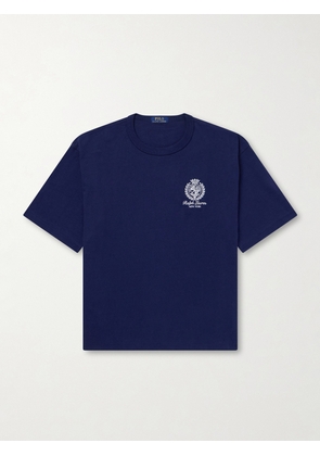 Polo Ralph Lauren - Logo-Embroidered Cotton-Jersey T-Shirt - Men - Blue - XS