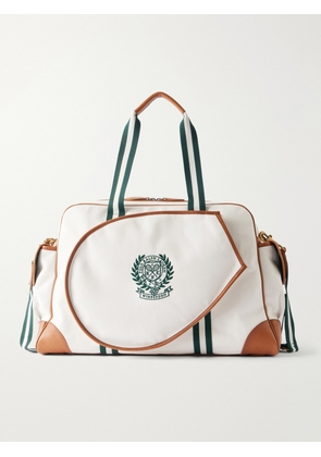 Polo Ralph Lauren - Wimbledon Leather-Trimmed Canvas Tote Bag - Men - White