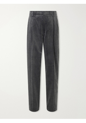 Brunello Cucinelli - Straight-Leg Cotton-Corduroy Suit Trousers - Men - Gray - IT 46