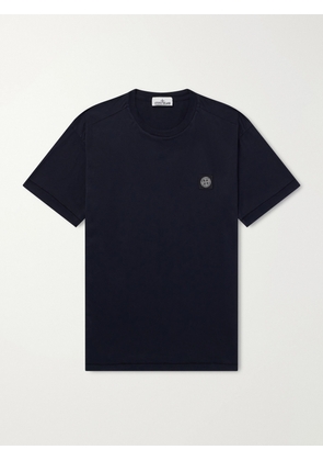 Stone Island - Logo-Appliquéd Cotton-Jersey T-Shirt - Men - Blue - S