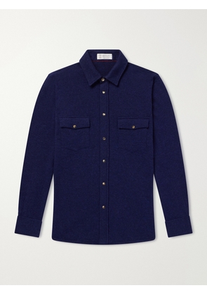 Brunello Cucinelli - Cashmere Shirt - Men - Blue - IT 46