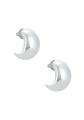 MEGA Bulles Earrings in Metallic Silver.