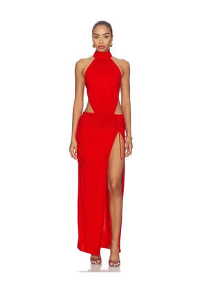 Lovers and Friends Jasmine Maxi Dress in Red. Size XS. Also in XXS, S, M, L, XL.