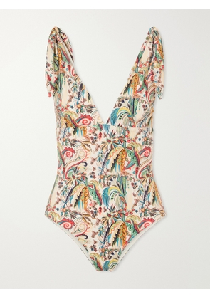 Etro - Printed Swimsuit - White - x small,small,medium,large,x large