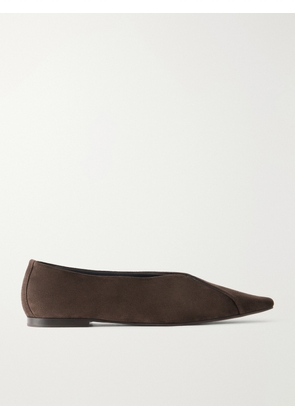 Brunello Cucinelli - Suede Ballerina Flats - Brown - IT36,IT36.5,IT37,IT37.5,IT38,IT38.5,IT39,IT39.5,IT40,IT40.5,IT41