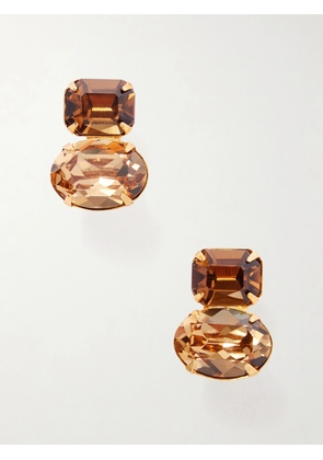 Jennifer Behr - Maureen Gold-tone Crystal Earrings - Metallic - One size
