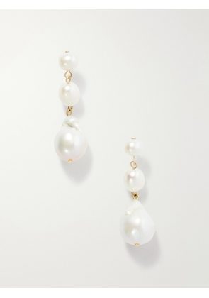 Jennifer Behr - Amari Gold-tone Pearl Earrings - Neutrals - One size