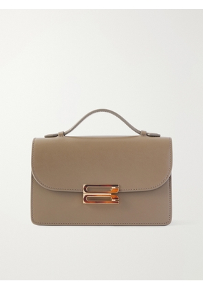 Victoria Beckham - Dorian Leather Clutch - Gray - One size