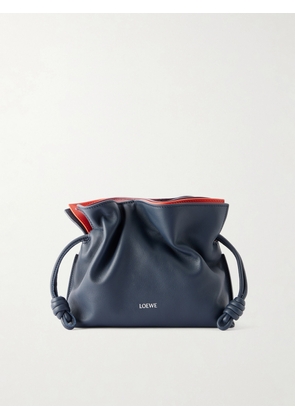 LOEWE - Flamenco Layers Mini Leather Clutch - Blue - One size