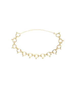 TPO Amara Belt in Metallic Gold.