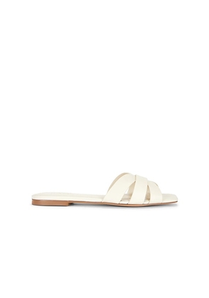 RAYE Almodovar Flat in Ivory. Size 5.5. Also in 6, 6.5, 7, 7.5, 8, 8.5, 9, 9.5, 10.