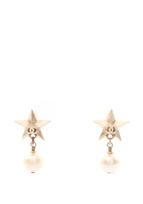 CHANEL Pre-Owned Coco Mark star earrings - Gold