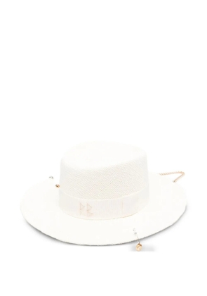 Ruslan Baginskiy Gambler pierced logo-detail hat - White