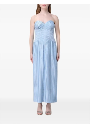Cult Gaia Ashika plissé corset midi dress - Blue