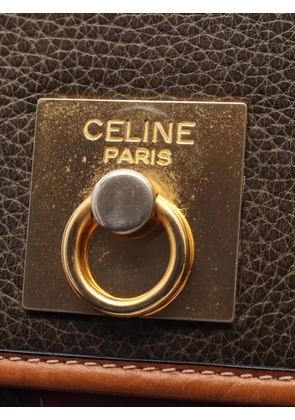 Celine Pre-Owned 2000s Gancini crossbody bag - Brown