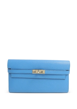 Hermès Pre-Owned Kelly leather wallet - Blue