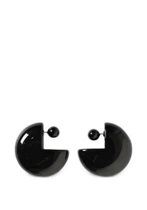 Emporio Armani marbled-effect earrings - Black